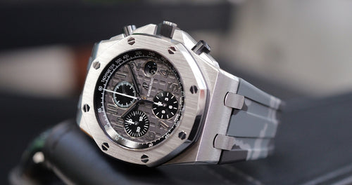 Rubber Strap for Audemars Piguet 42mm Royal Oak Offshore (Tang Buckle) - Graphite Camo