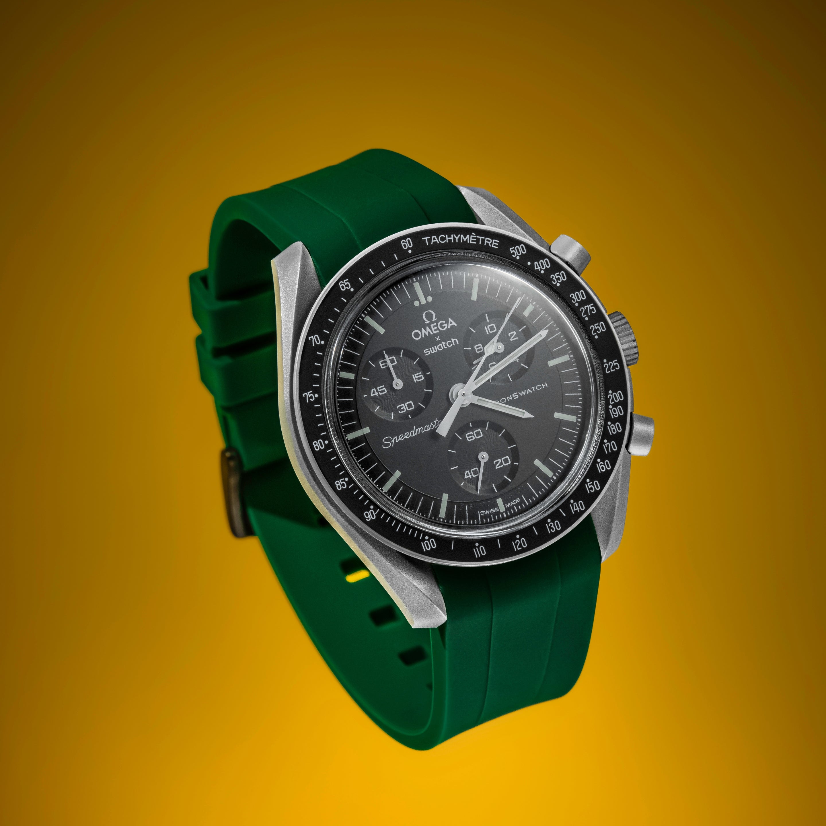 Omega speedmaster green strap hotsell