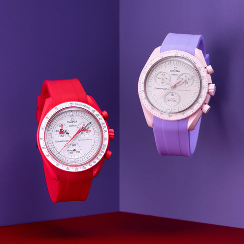 Rubber Strap for Swatch x Omega Moonswatch - Lavender