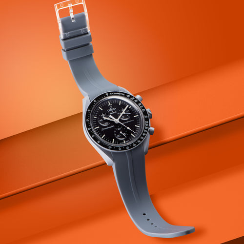 Rubber Strap for Swatch x Omega Moonswatch Mix & Match Buckle - Graphite Grey