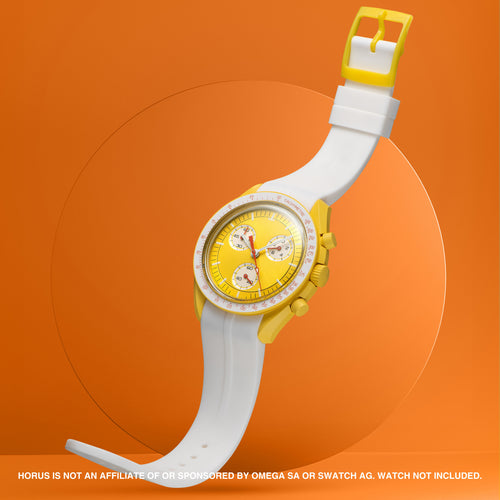 Rubber Strap for Swatch x Omega Moonswatch Mix & Match Buckle - Arctic White