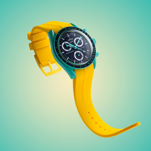 Rubber Strap for Swatch x Omega Moonswatch Mix & Match Buckle - Sunshine Yellow