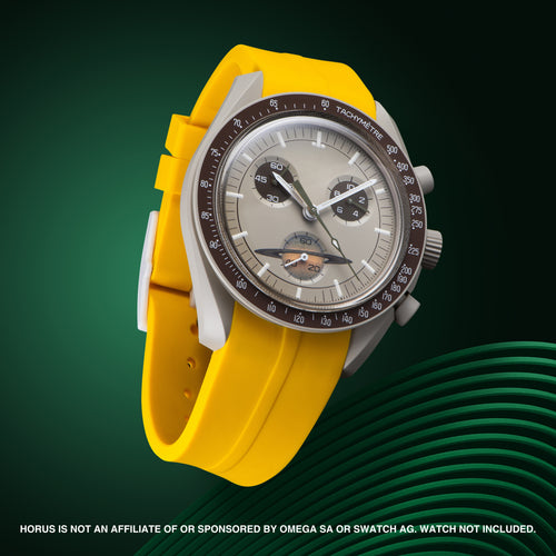 Rubber Strap for Swatch x Omega Moonswatch Mix & Match Buckle - Sunshine Yellow