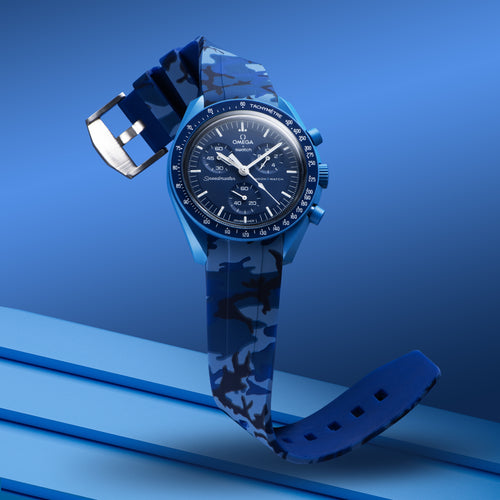 Rubber Strap for Swatch x Omega Moonswatch - Ocean Camo