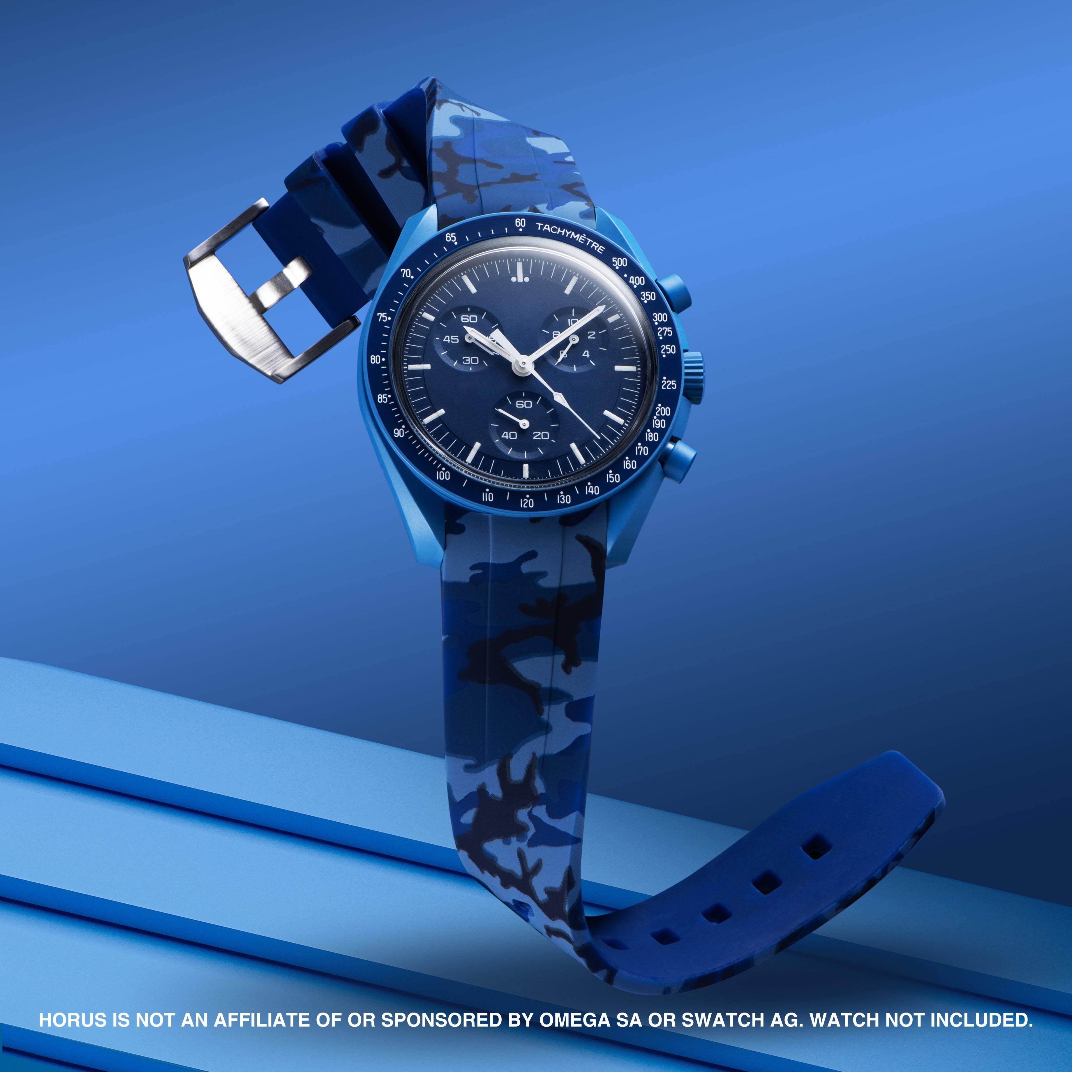 Rubber Strap for Swatch x Omega Moonswatch - Ocean Camo