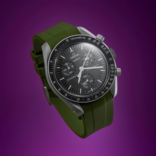 Rubber Strap for Swatch x Omega Moonswatch - Olive