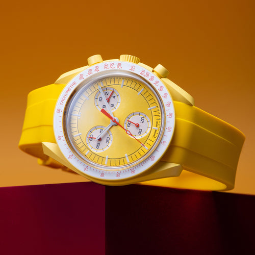 Rubber Strap for Swatch x Omega Moonswatch - Sunshine Yellow