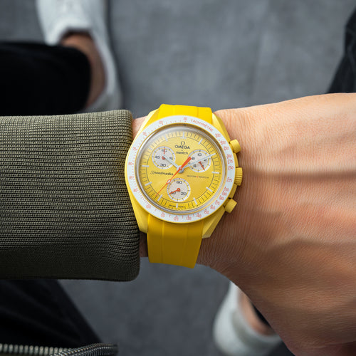 Rubber Strap for Swatch x Omega Moonswatch - Sunshine Yellow