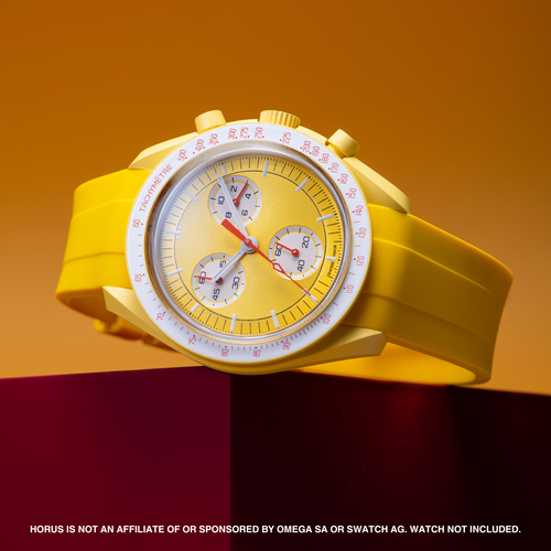 Rubber Strap for Swatch x Omega Moonswatch Mix & Match Buckle - Sunshine Yellow