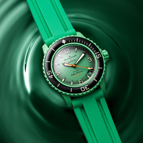 Rubber Strap for Blancpain x Swatch Fifty Fathoms - Shamrock Green