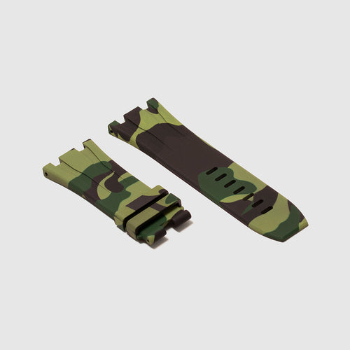 Rubber Strap for Audemars Piguet Royal Oak Offshore (44mm) - Green Camo