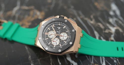 Rubber Strap for Audemars Piguet Royal Oak Offshore (44mm) - Shamrock Green