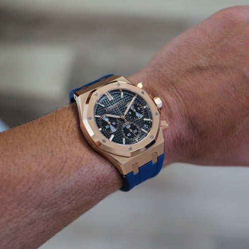 Rubber Strap for Audemars Piguet Royal Oak (41mm) - Indigo