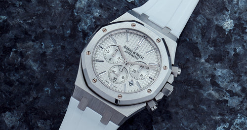 Rubber Strap for Audemars Piguet Royal Oak (41mm) - Arctic White