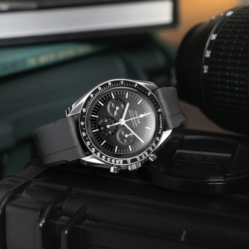 FKM Rubber Strap for Omega Speedmaster - Space Black