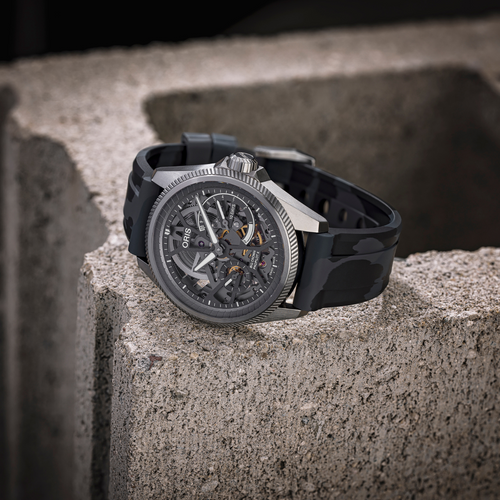 22mm Lug Width FKM Rubber Strap - Carbon Camo