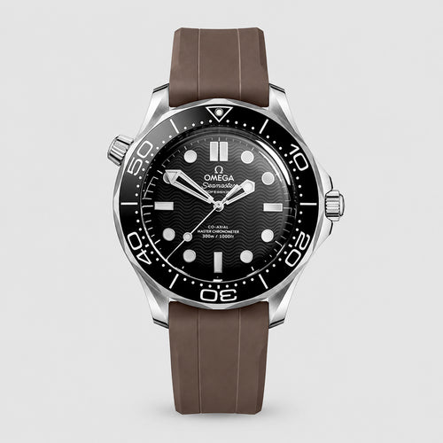 FKM Rubber Strap for Omega Seamaster - Mocha