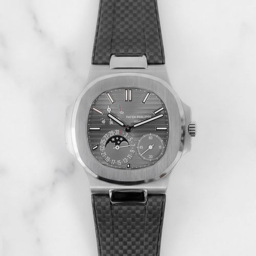 FKM Rubber Strap for Patek Philippe Nautilus - Carbon Fiber