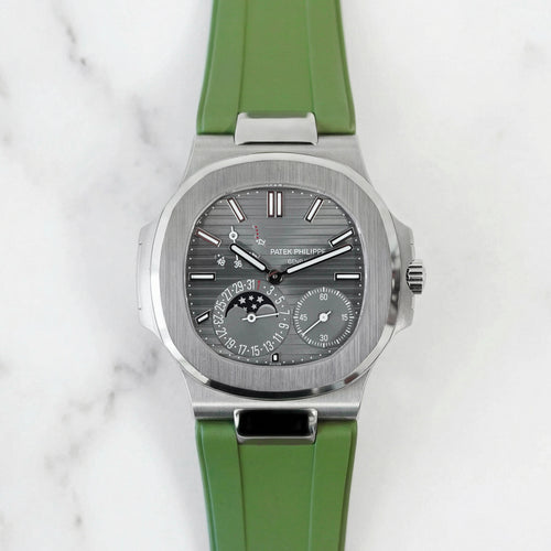 FKM Rubber Strap for Patek Philippe Nautilus - Olive Green