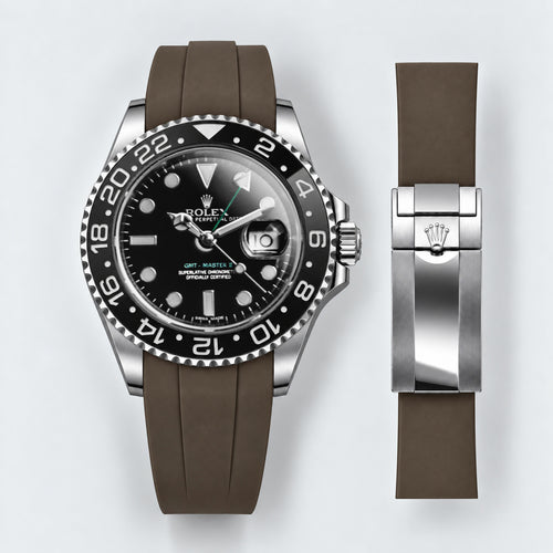 FKM Rubber Strap for Rolex GMT-Master II - Mocha