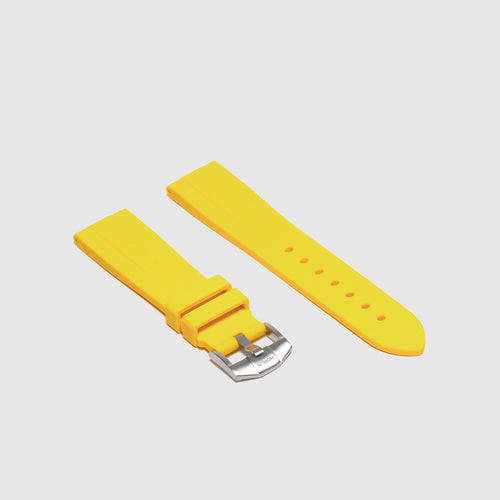 20mm Lug Width Rubber Strap - Sunshine Yellow