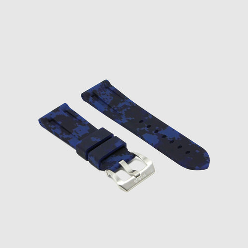 24mm Lug Width Rubber Strap - Ocean Digi Camo