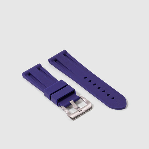 24mm Lug Width Rubber Strap - Royal Purple