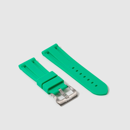 26mm Lug Width Rubber Strap - Shamrock Green