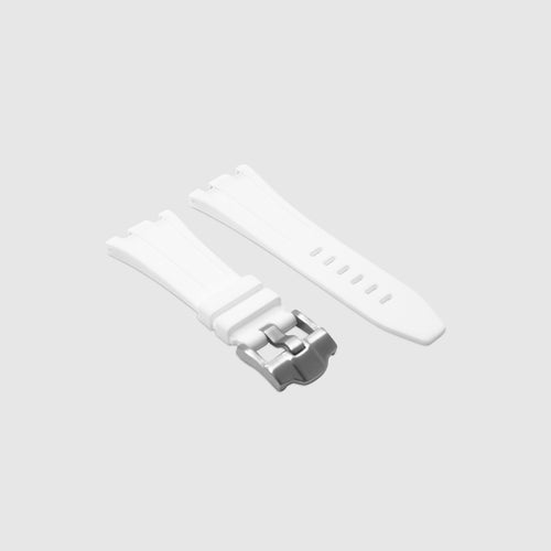 Rubber Strap for Audemars Piguet Diver - Arctic White