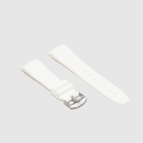 Rubber Strap for Rolex Datejust II - Arctic White