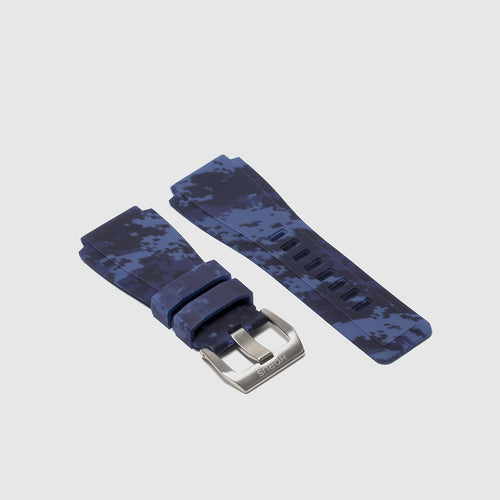 Rubber Strap for Bell & Ross BR-01 - Ocean Digi Camo