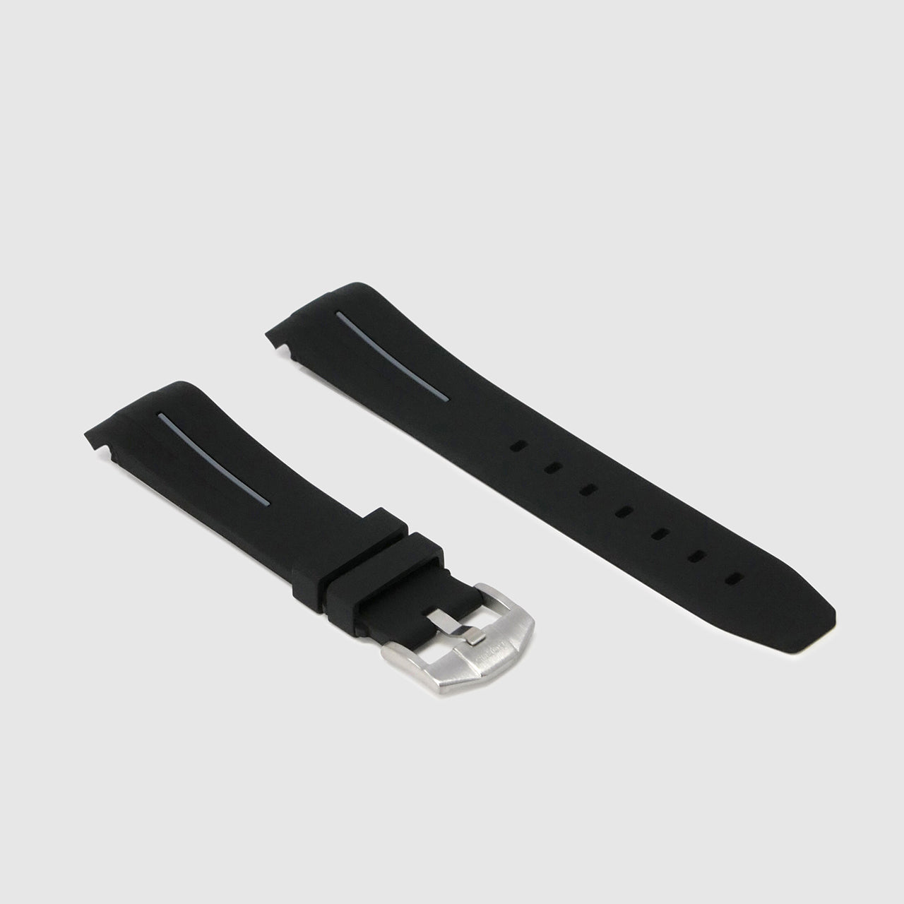 Rubber Strap for Rolex Daytona on Bracelet - Corsa Black & Graphite