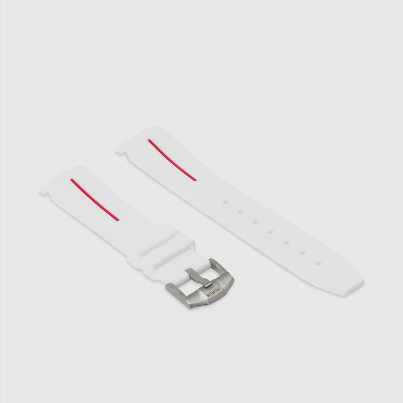 Rubber Strap for Swatch x Omega Moonswatch - Corsa White & Red – Horus ...