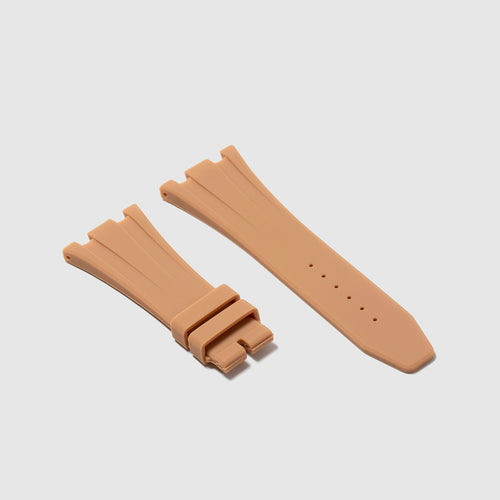 Rubber Strap for Audemars Piguet 42mm Royal Oak Offshore (Deployant Clasp) - Desert Sand