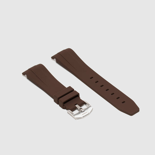 Rubber Strap for Rolex Datejust II - Espresso Brown