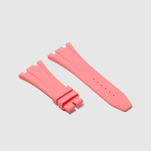 Rubber Strap for Audemars Piguet 42mm Royal Oak Offshore (Deployant Clasp) - Flamingo Pink