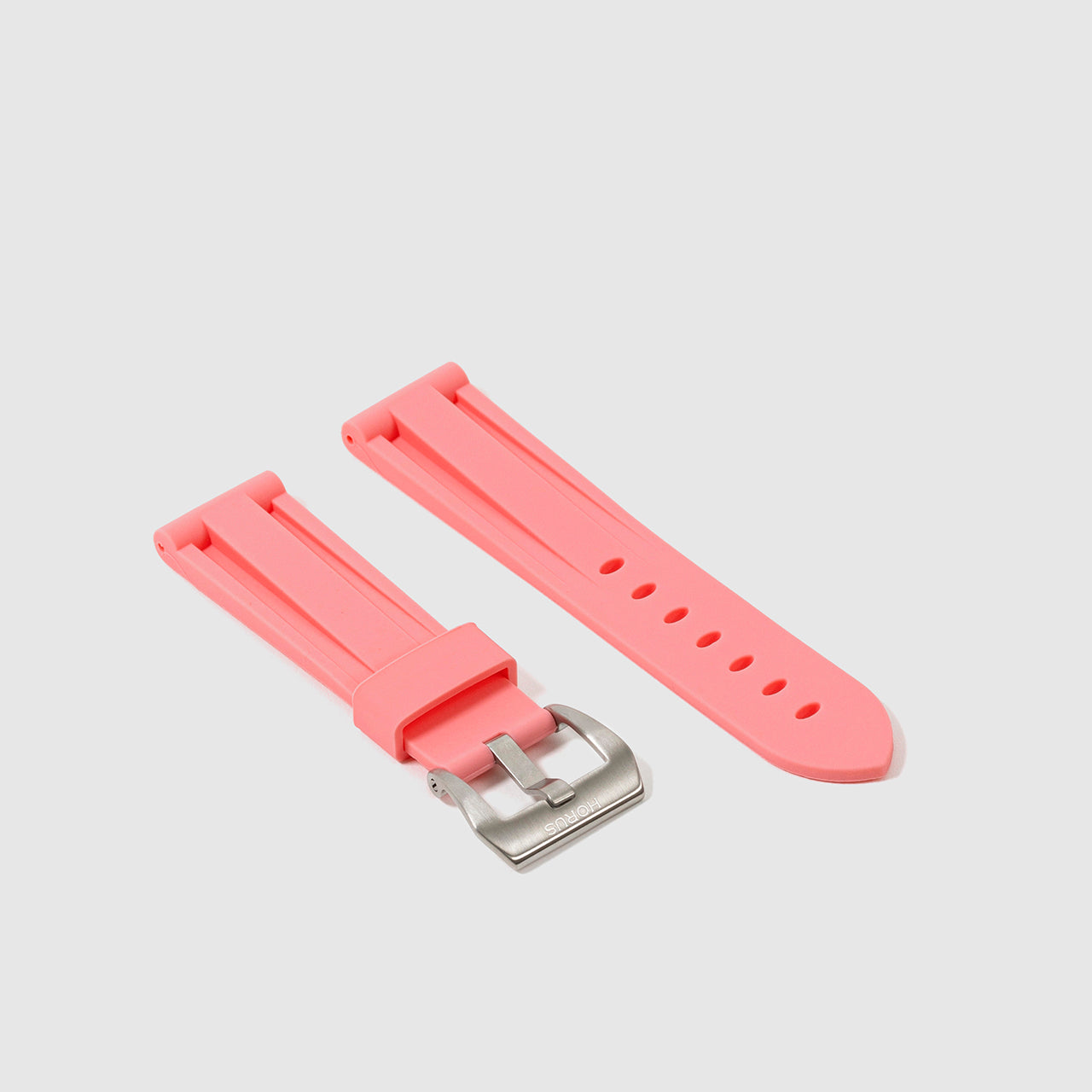 Rubber Strap for Tudor Heritage Chrono - Flamingo Pink