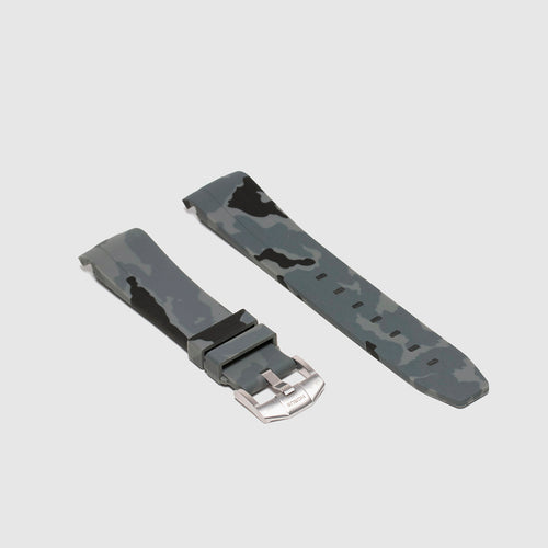 Rubber Strap for Rolex Oyster Perpetual - Graphite Camo