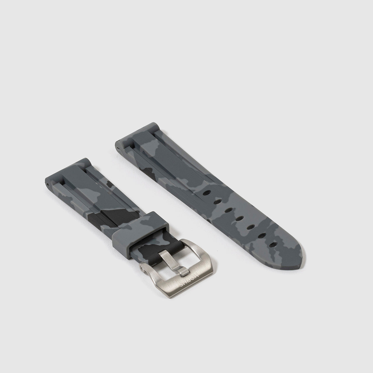 Rubber Strap for Tag Heuer Monza Calibre 17 - Graphite Camo
