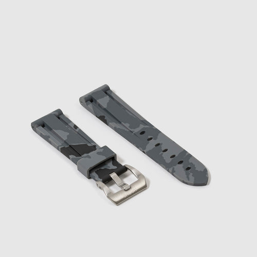 Rubber Strap for Tudor Heritage Chrono - Graphite Camo
