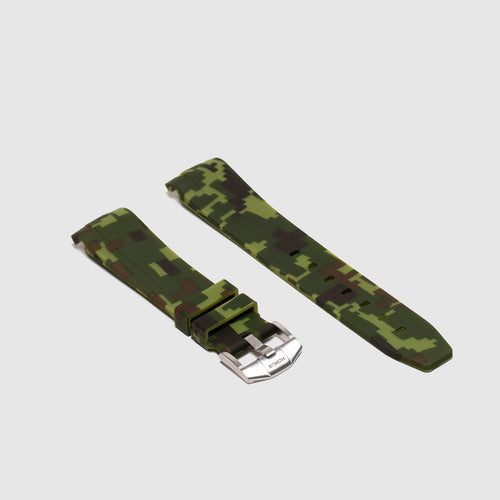 Rubber Strap for Rolex Explorer II - Green Digi Camo