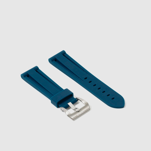 Rubber Strap for Cartier Ronde Solo - Indigo Blue