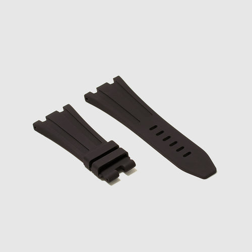 Rubber Strap for Audemars Piguet 42mm Royal Oak Offshore (Tang Buckle) - Jet Black