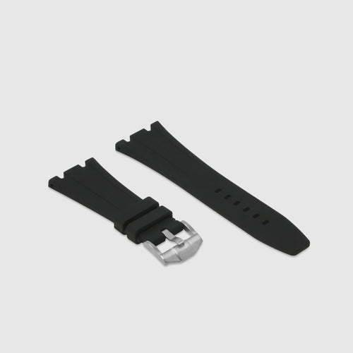 Rubber Strap for Audemars Piguet Royal Oak (41mm) - Jet Black