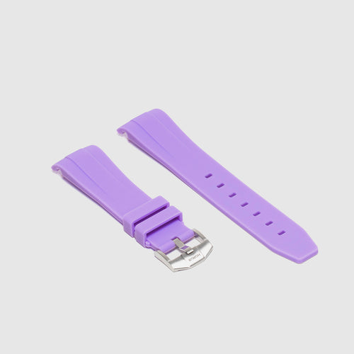Rubber Strap for Rolex Datejust 41 - Lavender Purple