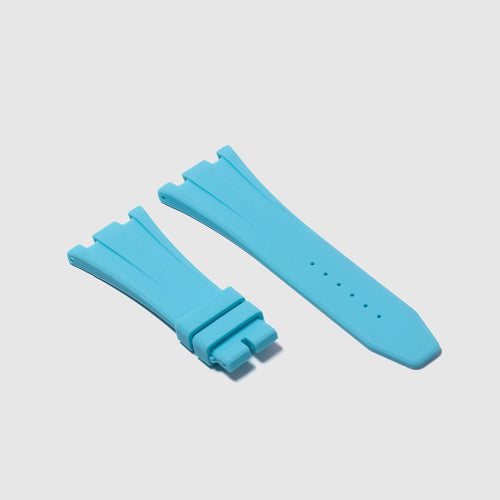 Rubber Strap for Audemars Piguet 42mm Royal Oak Offshore (Deployant Clasp) - Miami Blue