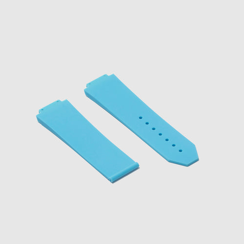 Rubber Strap for Hublot Big Bang - Miami Blue