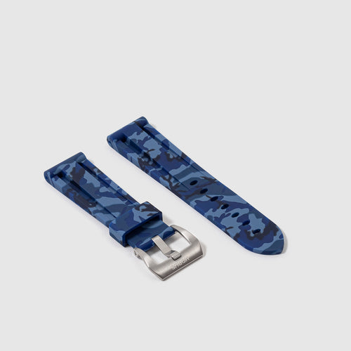 Rubber Strap for Bell & Ross V2-93 - Ocean Camo