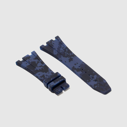 Rubber Strap for Audemars Piguet 42mm Royal Oak Offshore (Deployant Clasp) - Ocean Digi Camo