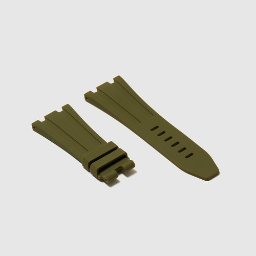 Rubber Strap for Audemars Piguet 42mm Royal Oak Offshore (Tang Buckle) - Olive Green